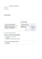 AEO Certificate