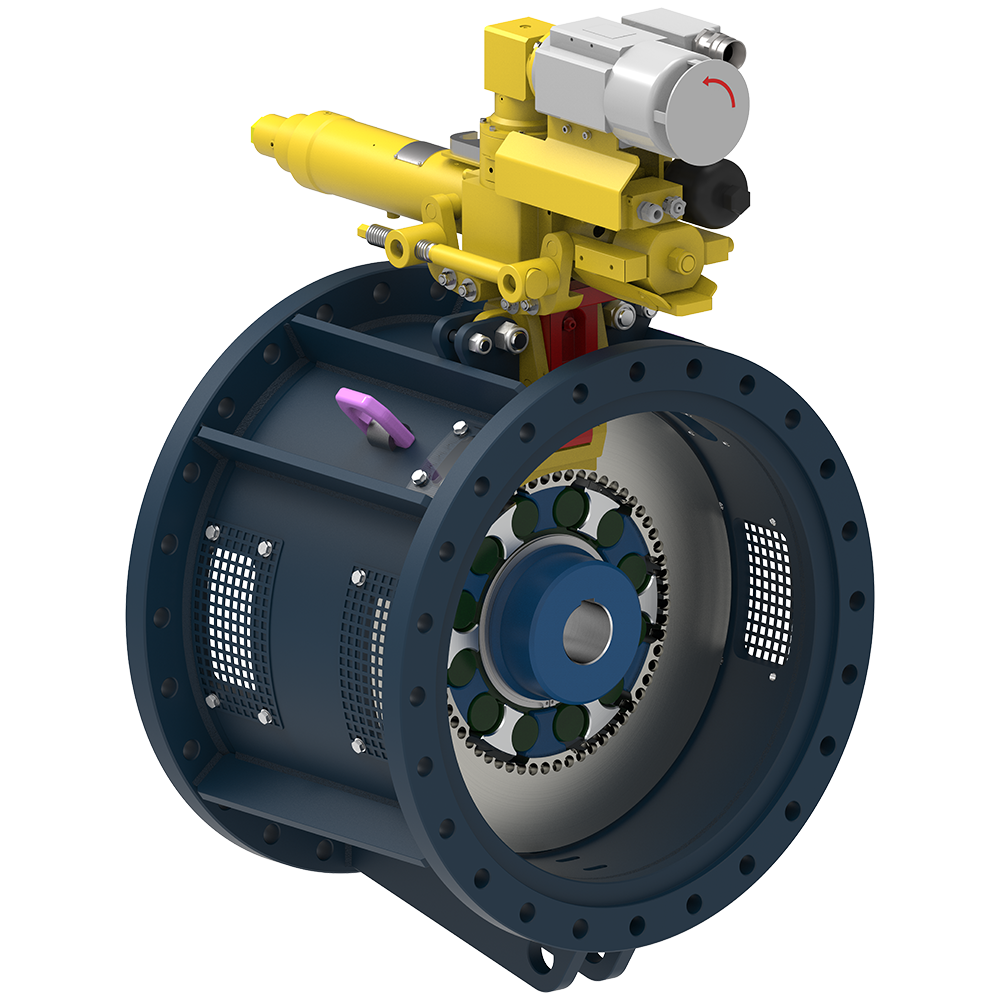 Image Coupling-Brake Systems RINGFEDER® TZS with Function Brake TZF EL-SA