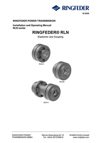 Instruction Manual Elastomer Jaw Couplings RINGFEDER® RLN