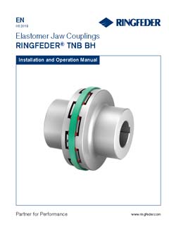 Instruction Manual Elastomer Jaw Couplings RINGFEDER® TNB BH