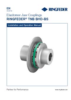 Instruction Manual Elastomer Jaw Couplings RINGFEDER® TNB BHD-BS