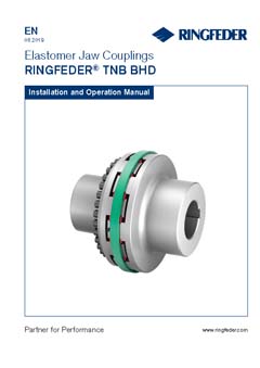 Instruction Manual Elastomer Jaw Couplings RINGFEDER® TNB BHD
