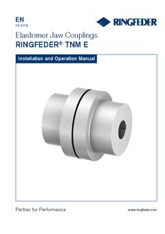 Instruction Manual Elastomer Jaw Couplings RINGFEDER® TNM E
