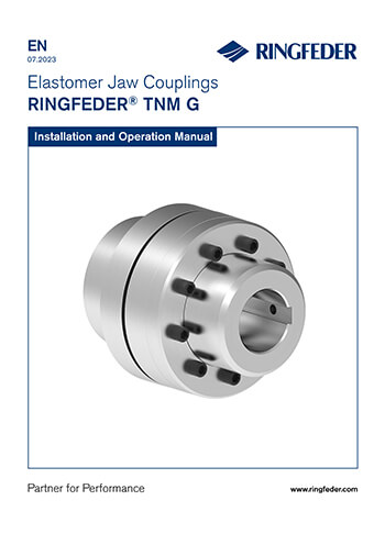 Instruction Manual Elastomer Jaw Couplings RINGFEDER® TNM G