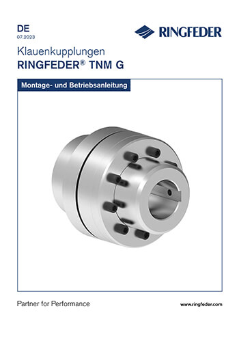 Betriebsanleitung Elastische Klauenkupplungen RINGFEDER® TNM G