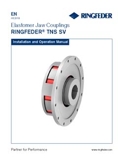 Instruction Manual Elastomer Jaw Couplings RINGFEDER® TNS SV
