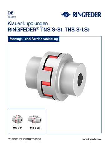 Instruction Manual Elastomer Jaw Couplings RINGFEDER® TNS S-St, TNS S-LSt
