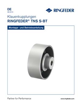 Betriebsanleitung Elastische Klauenkupplungen RINGFEDER® TNS-BT
