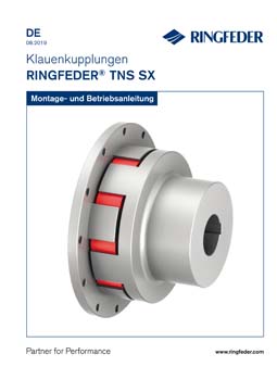 Betriebsanleitung Elastische Klauenkupplungen RINGFEDER® TNS SX
