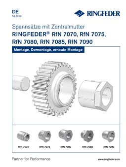 Betriebsanleitung Spannsätze RINGFEDER® RfN 7070, RfN 7075, RfN 7080, RfN 7085, RfN 7090