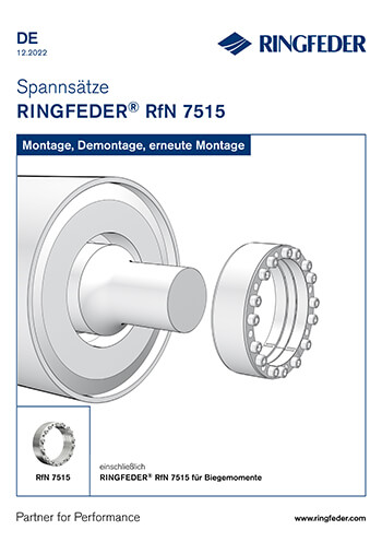 Betriebsanleitung Spannsätze RINGFEDER® RfN 7515