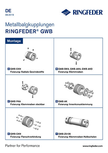 Betriebsanleitung Metallbalgkupplungen RINGFEDER® GWB