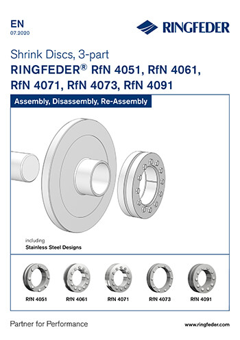Instruction Manual Shrink Discs RINGFEDER® RfN 4051, RfN 4061, RfN 4071, RfN 4073, RfN 4091
