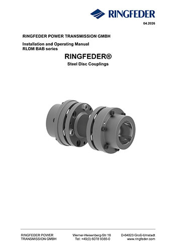 Instruction Manual RINGFEDER® Steel Disc Couplings RLDM