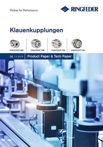Product Paper Elastische Klauenkupplungen RINGFEDER® GWE, TNM, TNS, TNB