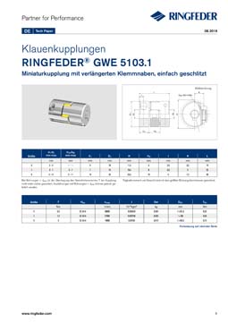 Tech Paper Elastische Klauenkupplungen RINGFEDER® GWE 5103.1