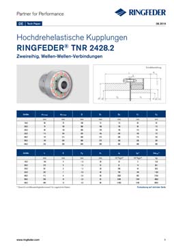 Tech Paper Hochdrehelastische Kupplungen RINGFEDER® TNR 2428.2