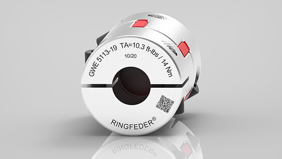 Developed in close customer cooperation, machined with maximum precision: Elastomer Jaw Couplings GWE 5113 | RINGFEDER&reg; 