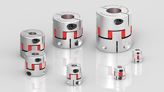 Elastomer Jaw Couplings GWE 5113 are available in seven different sizes with bore diameters ranging from 4 to 56 millimeters (0.157 to 2.205 inch) | RINGFEDER&reg; 