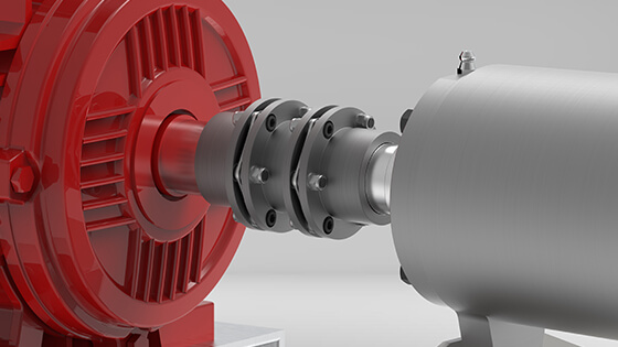 One of a total of eight standard types of the newly developed series: TND HDH with a spacer and two disc packs | RINGFEDER&reg;