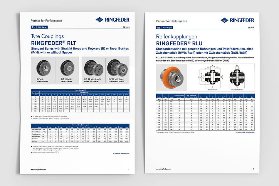 Tyre Couplings RLT & RLU: Your Benefits at a Glance | RINGFEDER®