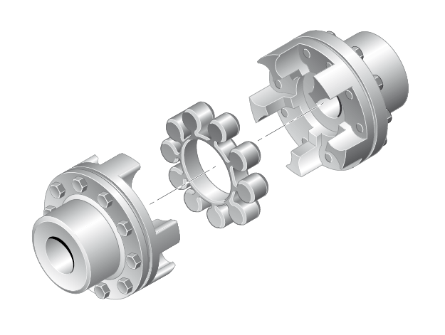 Elastic intermediate ring