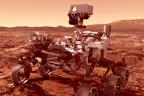 Optimum Damping at the Drilling Tool of the Mars Rover Curiosity Using Friction Springs | RINGFEDER®